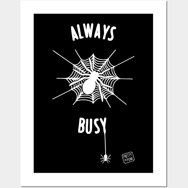 Always Busy Spider Web Wall Art by prettyinpunk